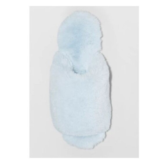 Xhilaration Women's Blue Faux Fur Capri Slide Scuff Slippers Size S (5-6) NWT - Picture 6 of 7